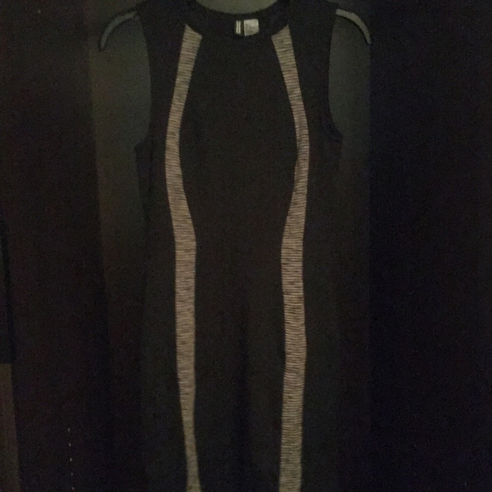 Urban Planet Black and Grey Stripped Dress